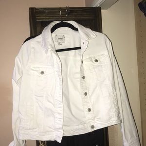 White jean jacket